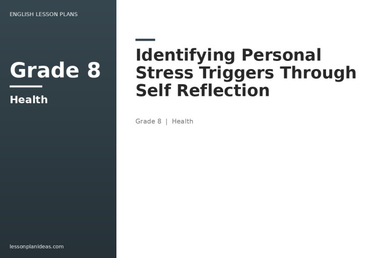 Identifying Personal Stress Triggers Through Self Reflection