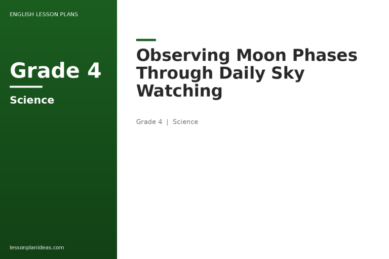 Observing Moon Phases Through Daily Sky Watching