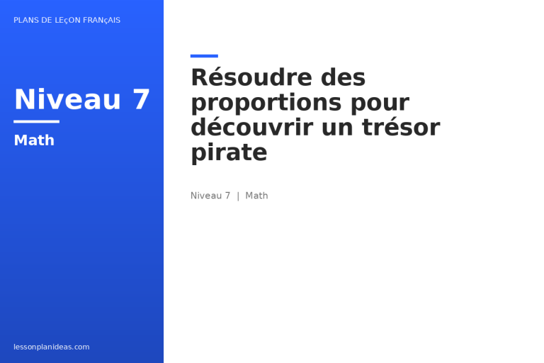 Résoudre des proportions pour découvrir un trésor pirate