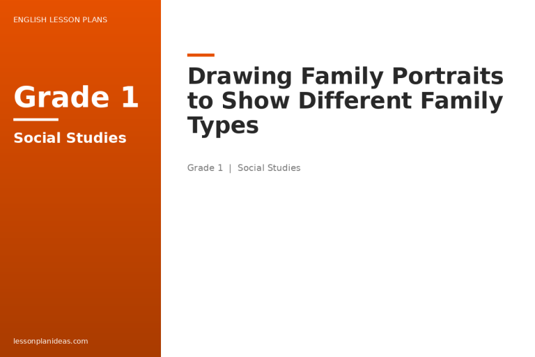 Drawing Family Portraits to Show Different Family Types