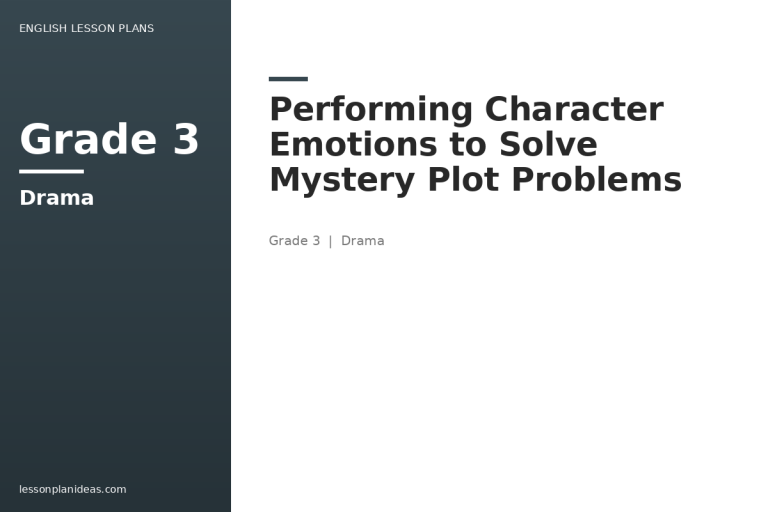 Performing Character Emotions to Solve Mystery Plot Problems