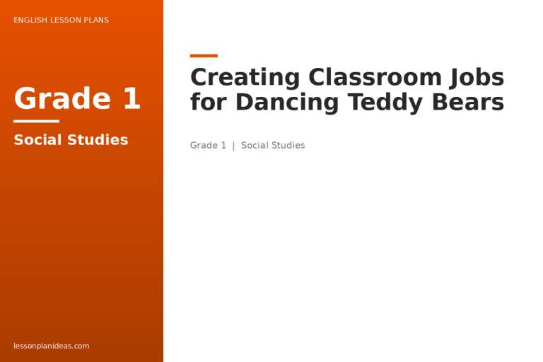 Creating Classroom Jobs for Dancing Teddy Bears