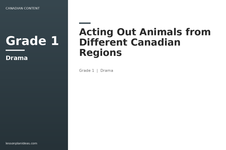 Acting Out Animals from Different Canadian Regions