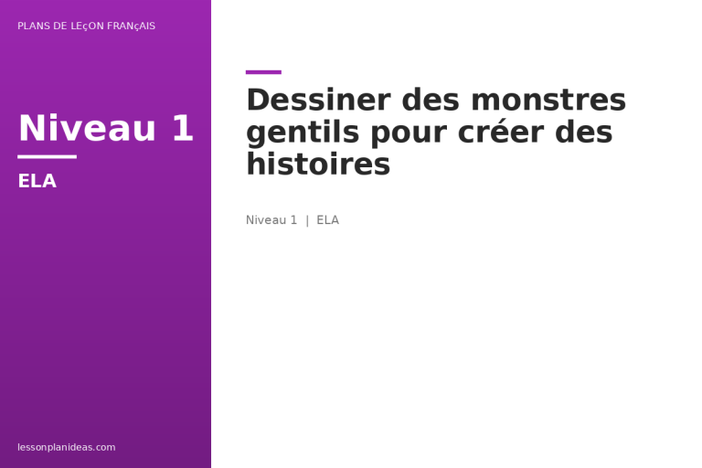 Dessiner des monstres gentils pour créer des histoires