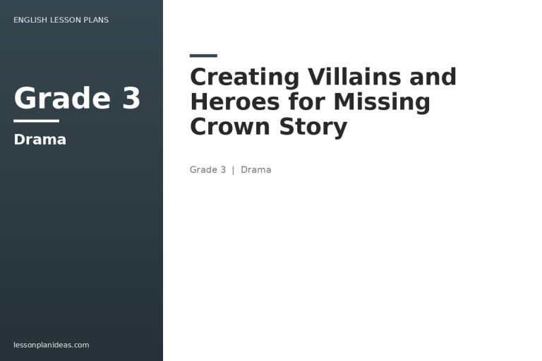 Creating Villains and Heroes for Missing Crown Story