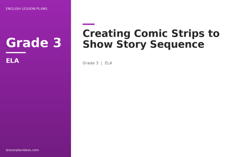 Creating Comic Strips to Show Story Sequence