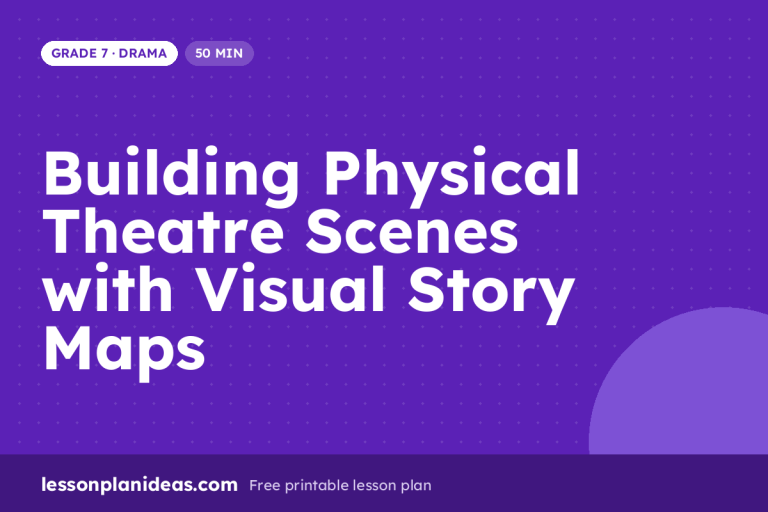 Building Physical Theatre Scenes with Visual Story Maps – Grade 7 Drama lesson plan